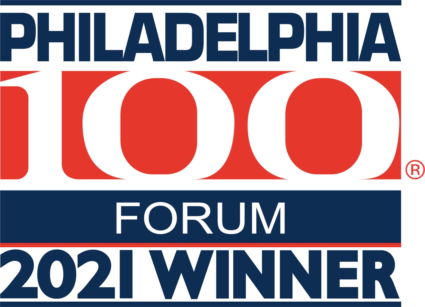 Bucks County 100 winner badge