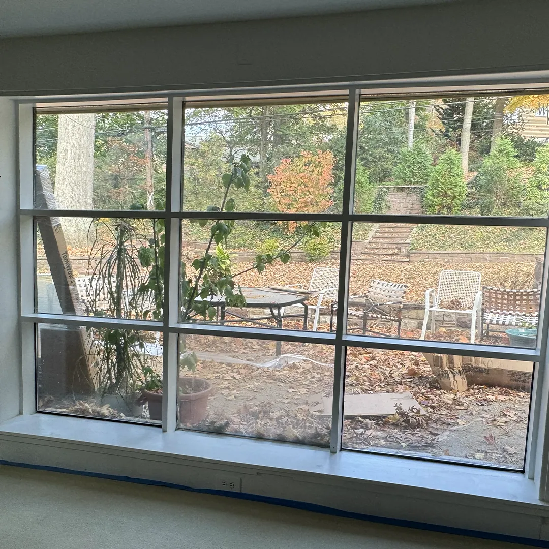 Patio opening before door replacement