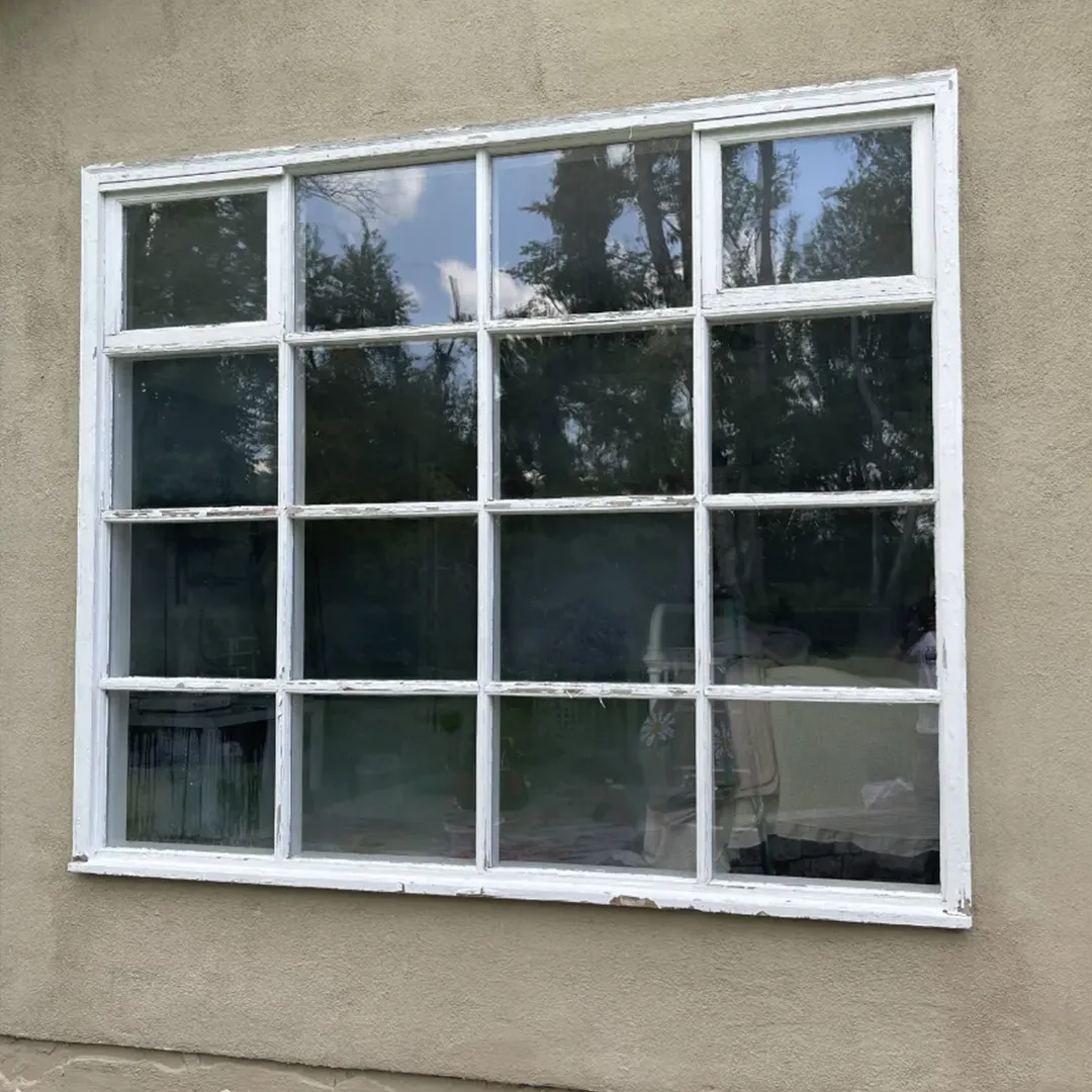 Exterior window before replacement