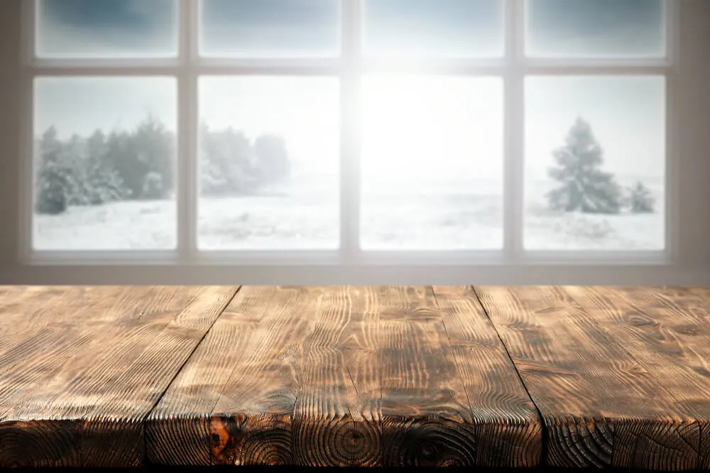 New windows showing a winter backdrop