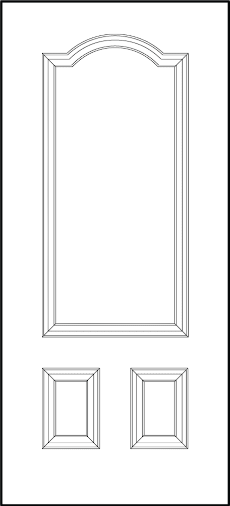 Embarq fiberglass entry door panel sketch