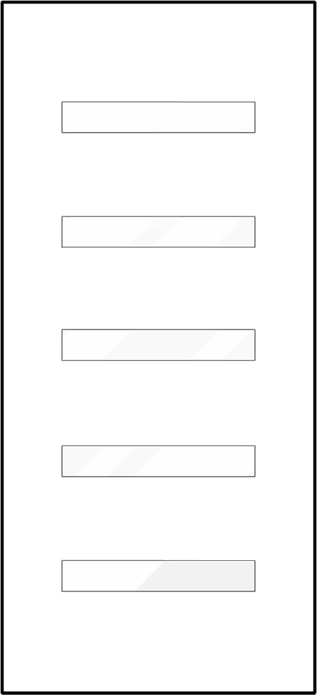 Heritage fiberglass entry door style 115-1 panel sketch