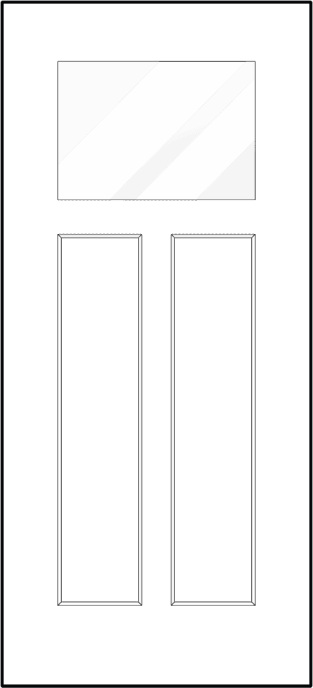 Signet fiberglass entry door style 420 panel sketch