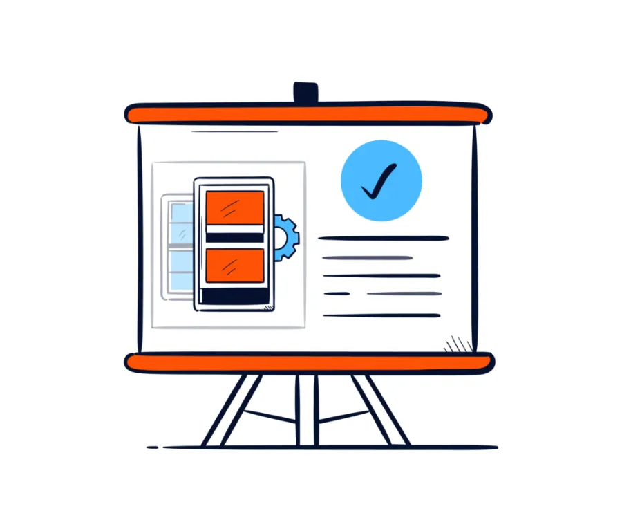 Project planning and design process illustration