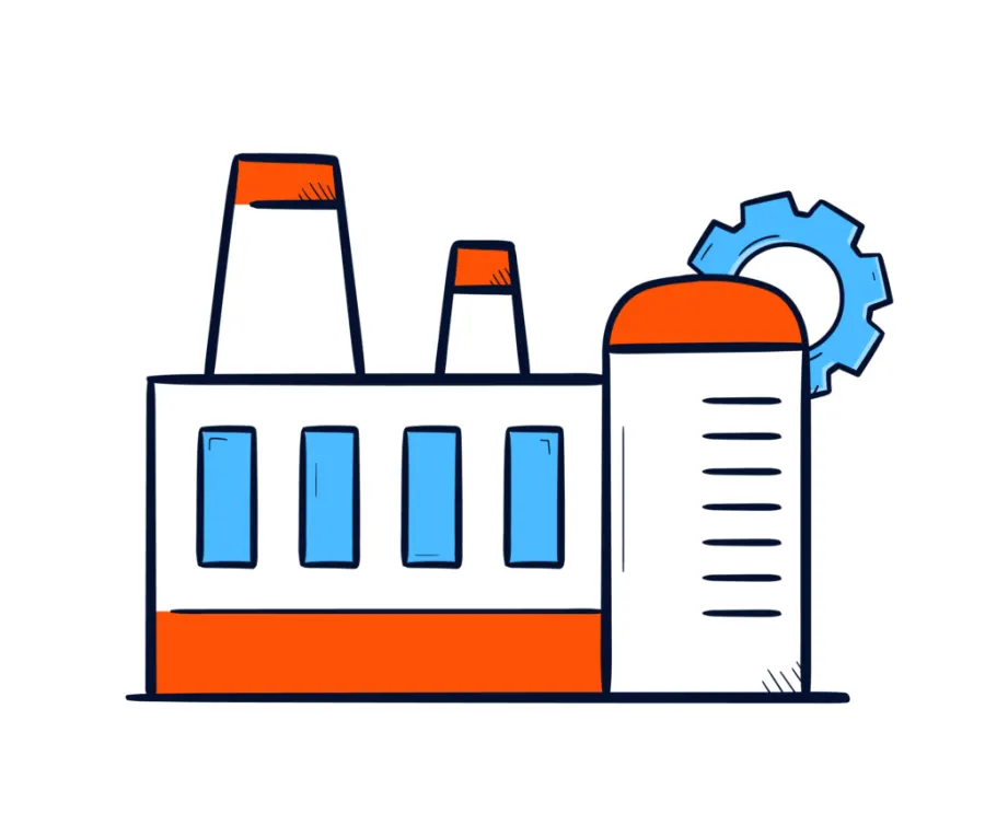 Window production process illustration