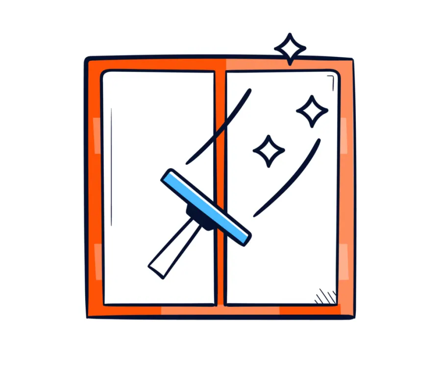 Cleanup process illustration