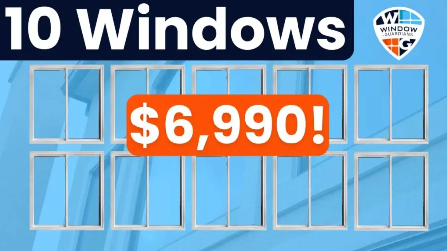 Ten window replacement package deal