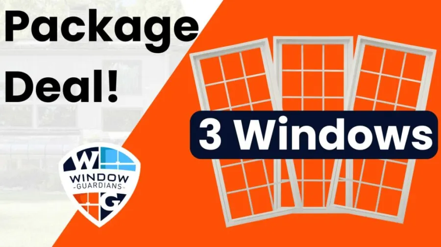 Three window replacement package deal