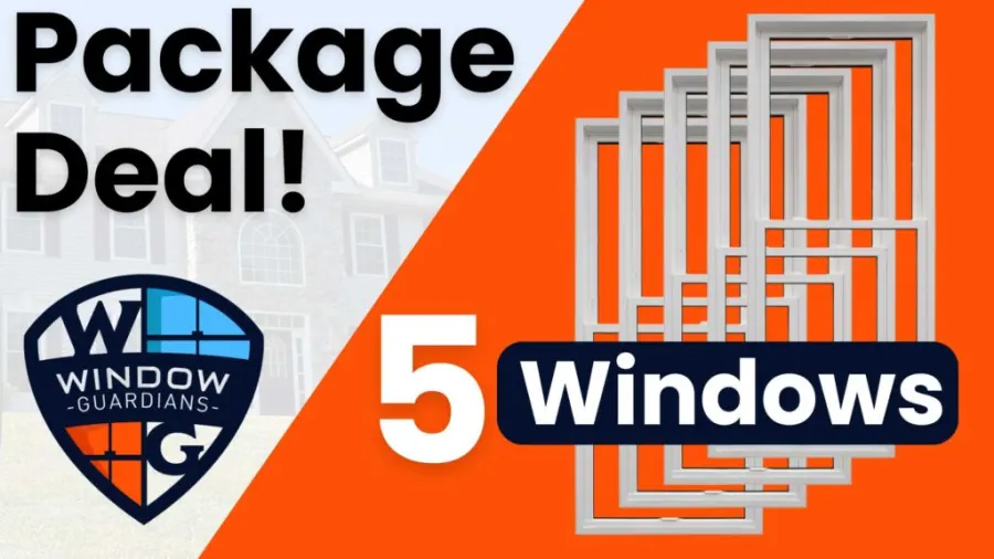 Five window replacement package deal