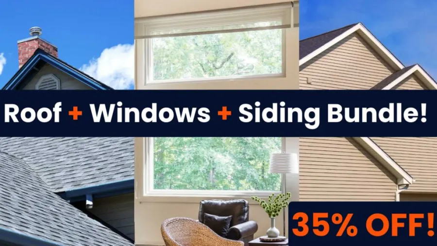 Windows siding and roof bundle promotion