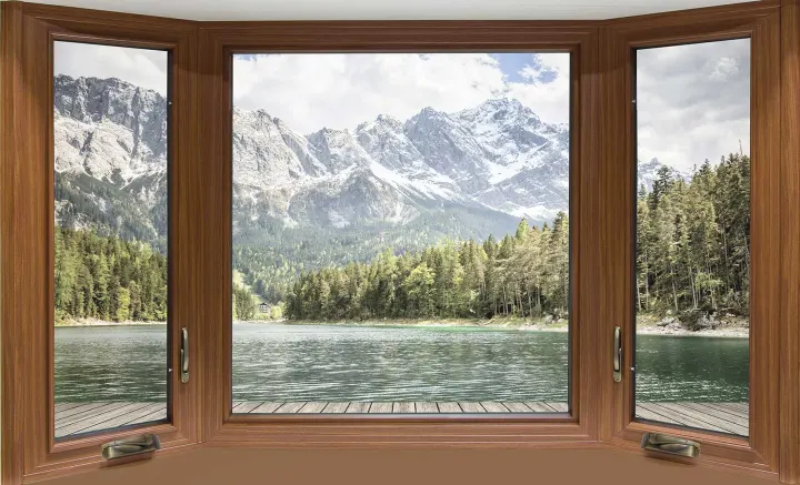 Bay window laminated finish detail
