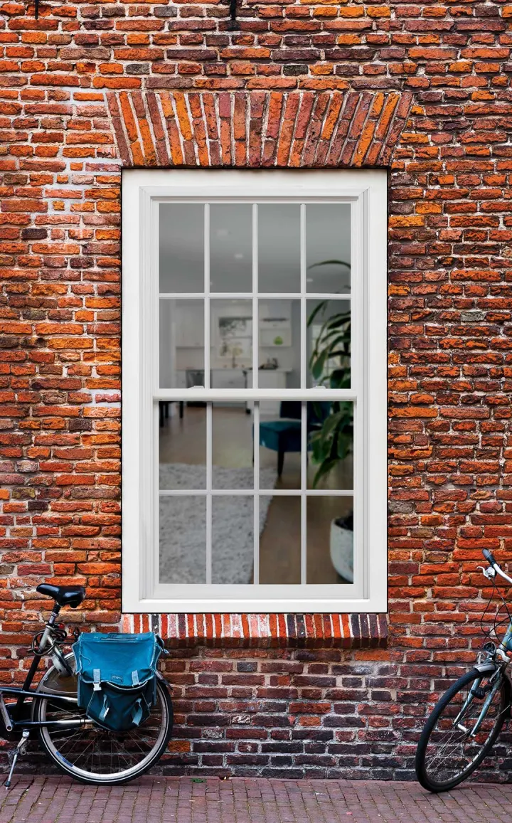 OKNA 500 Series double hung window exterior