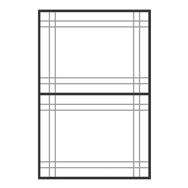 Double Hung Double Prairie